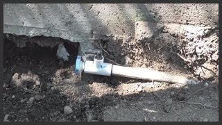 How to install an automatic drain on a PVC sprinkler line