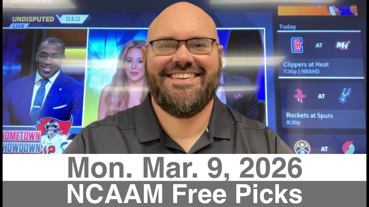 🏀 NCAAM Picks (3-9-26) Monday College Basketball Predictions - Today's Daily Free Plays