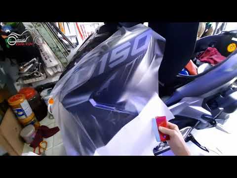 Dán Keo Trong Nhám Xe Air Blade 2020 | Xe HONDA AB 2020 Sơn Bóng Dán Keo Trong Nhám Cực Đẹp