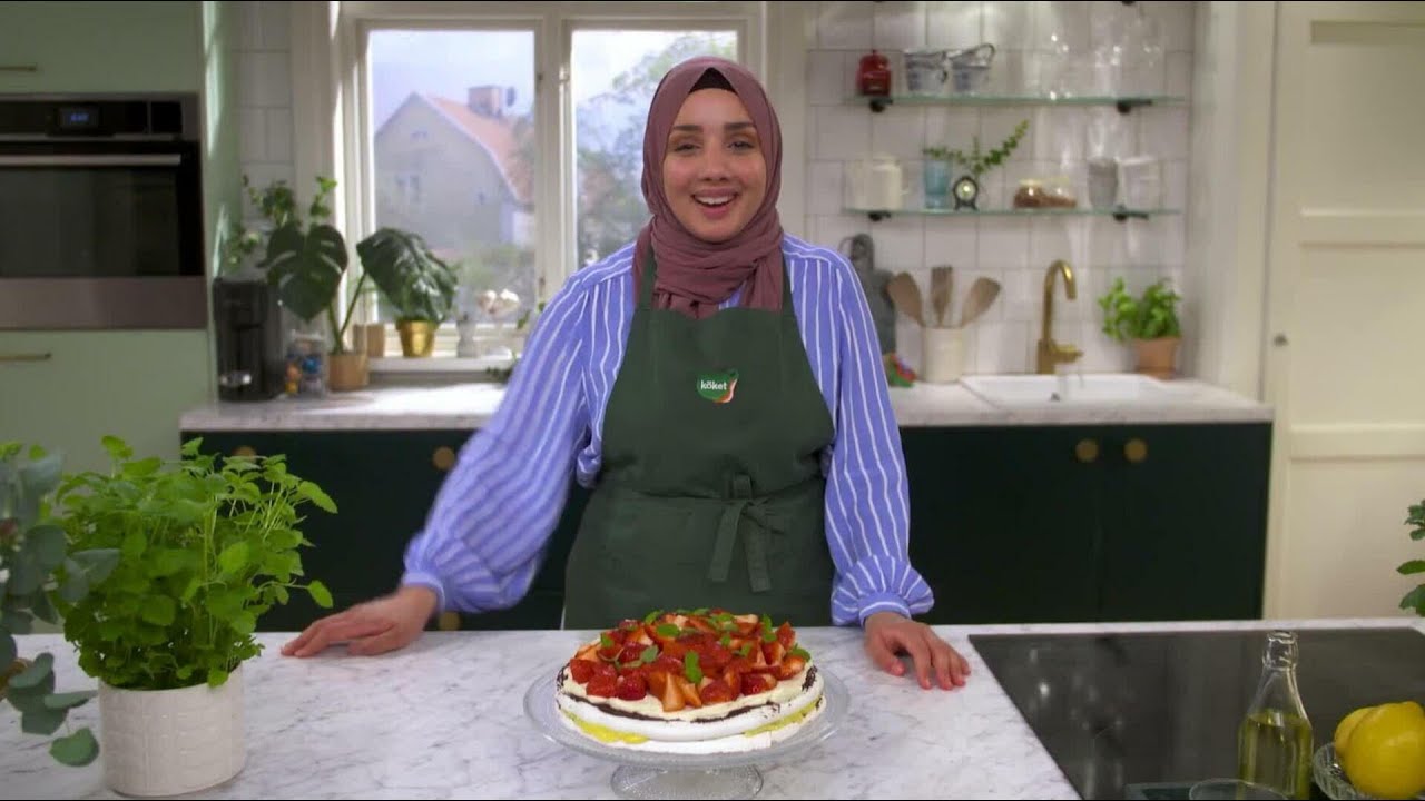 Kökets baktips: Marängtårta med lemon curd och jordgubbar - Köket