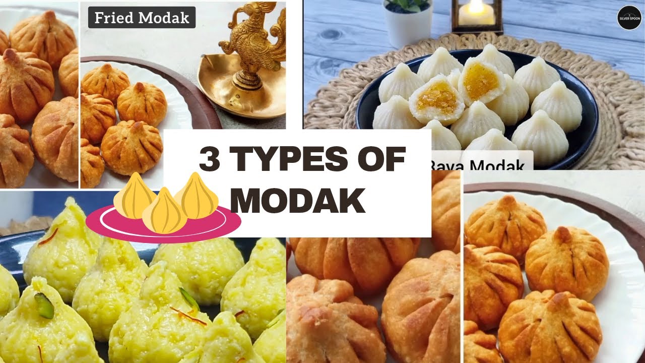 3 Irresistible Modak Recipes for Ganesh Chaturthi | Rawa Modak, Fried ...