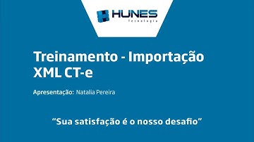 Importação XML CT e