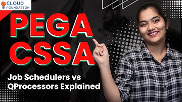 Job Schedulers vs QProcessors Explained in Pega CSSA | Pega CSSA Online Classes | CloudFoundation