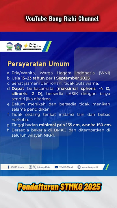 Ayo Guys Daftar STMKG, Lulus langsung PNS #stmkg #sekolahkedinasan #sekdin #ikatandinas #kedinasan