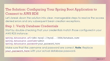 Resolving Database Access Errors in a Spring Boot App on AWS RDS