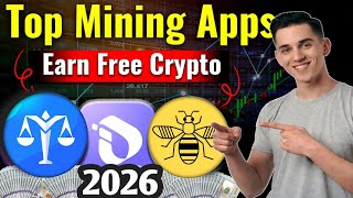 Top 3 crypto mining app 2026 | Earn free cypto in 2026 | Best mining apps