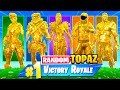 The *RANDOM* GOLD TOPAZ Challenge in Fortnite!