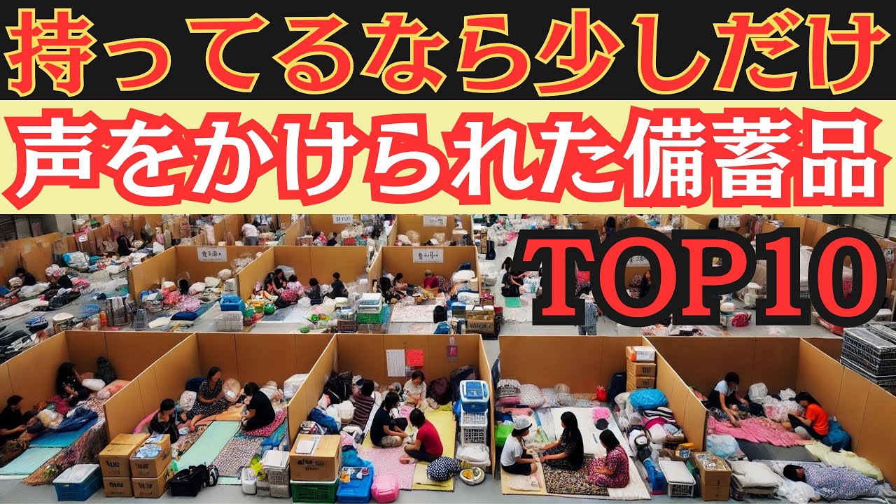 (クレクレ対策)誰かの視線を感じたら…危ない備蓄10選