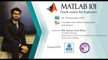 MATLAB 101- Crash Course for Beginnners| Live Session 01| 20 September 2020