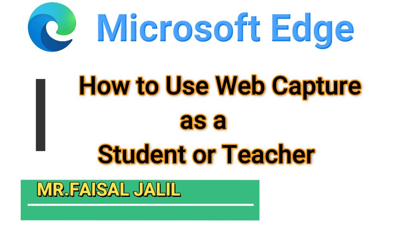 How to Use Web Capture Tool Using Microsoft Edge Browser|Microsoft browser