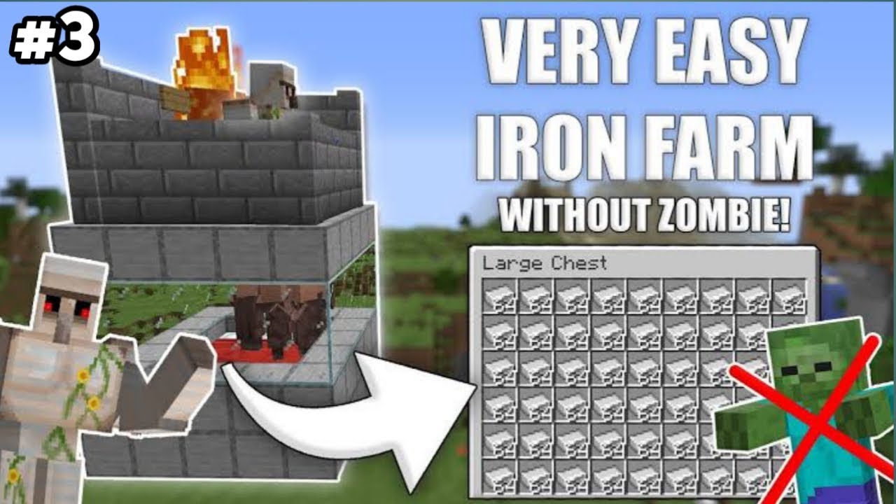 I MADE UNLIMITED IRON FARM IN SURVIVAL SERIES | HOW TO MAKE IRON FARM ...