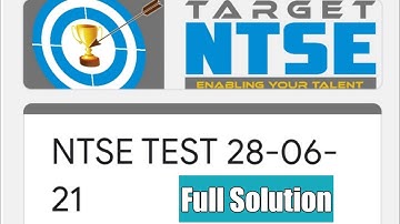 NTSE Test 28 jun answers |PSEB quiz NTSE |NTSE Sunday test PSEB answer |MAT answer