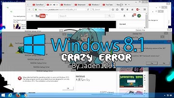 Windows 8.1 Crazy Error (MY BEST CRAZY ERROR VIDEO EVER!) | by Jaden1291