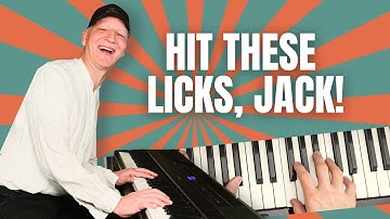 6 Blues licks in D (using the “Hit the Road Jack” riff)