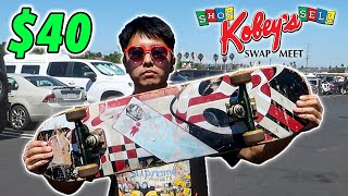 RARE $40 VINTAGE SKATEBOARD AT KOBEY’S SWAP MEET!