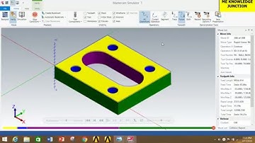 MILLING OPERATIONS IN MASTERCAM 2020 ||Milling operations in MASTERCAM 2019 in Hindi.