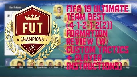 FIFA 19 ULTIMATE TEAM BEST (4-1-2-1-2(2)) FORMATION REVIEW (W/CUSTOM TACTICS & PLAYER INSTRUCTIONS)