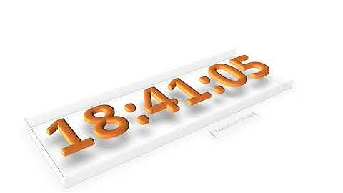 MatsClock 240083 - Free PowerPoint Digital Clock PPT