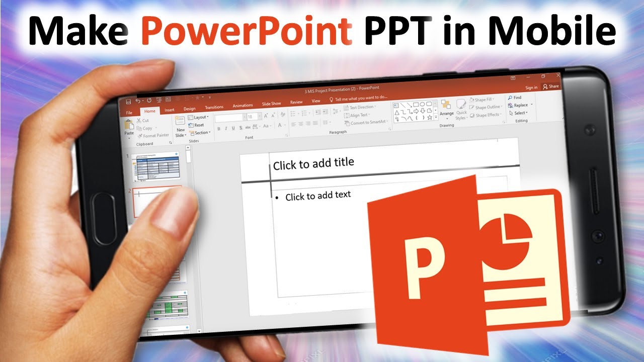 how to make power point presentation in phone