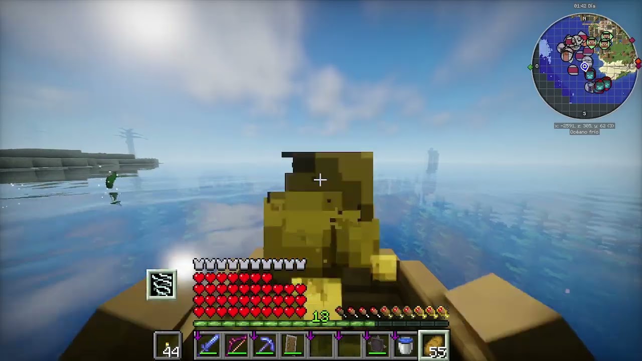 Jugando minecraft chill