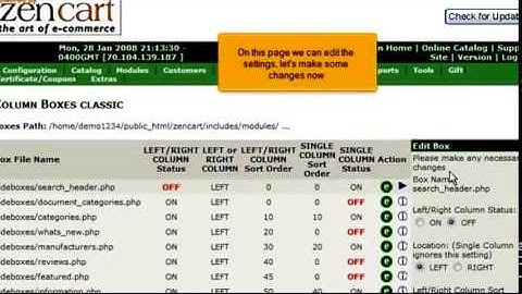 How to edit the margins in ZenCart