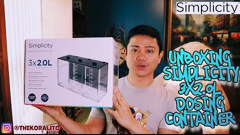 Unboxing Simplicity Aquatics 3x2.0L Dosing Container