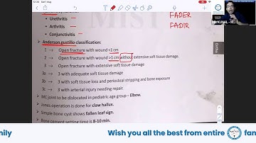 MIST Orthopaedics Chanting- Anderson Gustillo Classification (01:42)