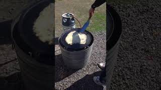 Young Tourism Student Practising To Cook Lettu