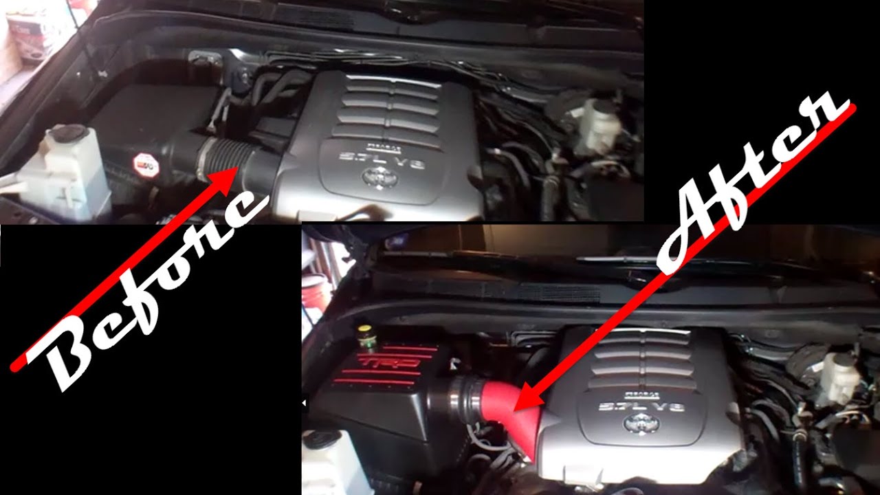 Tundra Trd Intake Install With Before After Audio Youtube