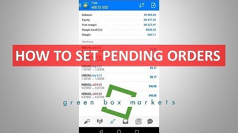 How To Place Pending Orders On Your Metatrader 4 Mobile Platform