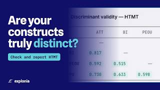 HTMT: how to check and report discriminant validity