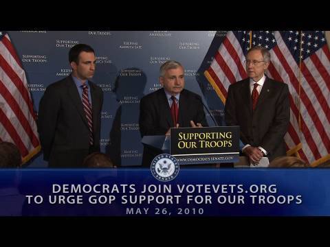 Democrats Join VoteVets.Org To Urge GOP Support For Our Troops