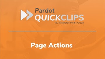 Using Page Actions in Account Engagement (Pardot)