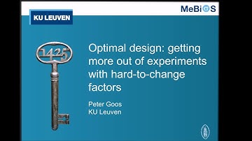 Optimal design: getting more out of experiments with hard-to-change factors