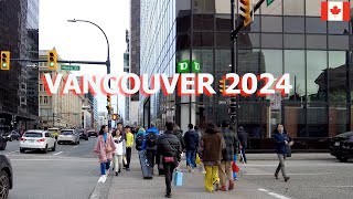 4K Vancouver Walking Tour | Life in Downtown Vancouver Canada | City Walk