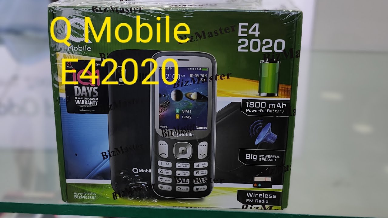 Q Mobile E4 2020 unboxing