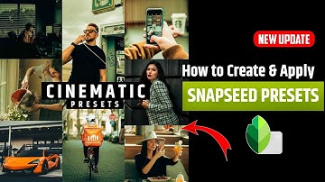 How to use presets in snapseed | cinematic effect | snapseed photo editing