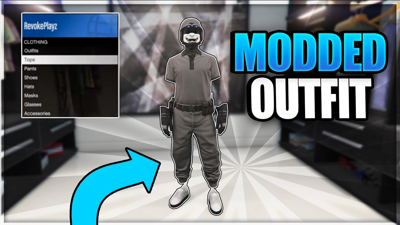 *NEW* *MUST HAVE* GREY JOGGERS TRYHARD MODDED OUTFIT 1.50! (GTA 5