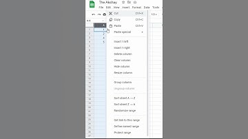 Hide Unhide Rows and Columns in Google Sheets