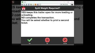SKYNET DD1010/1050 Split-Weighing Process in Action