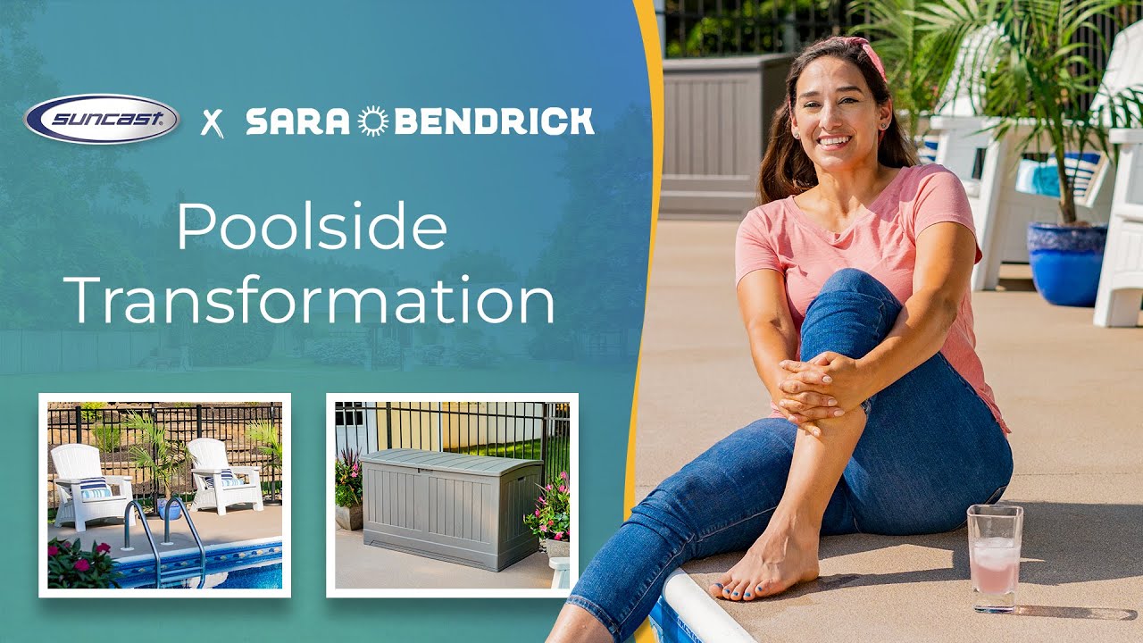 Suncast x Sara Bendrick Poolside Transformation YouTube