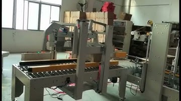 Auto size adapting H format carton sealing machine