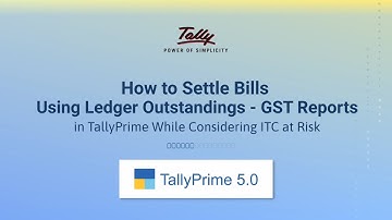 How to Settle Bills Using Ledger Outstandings While Considering ITC at Risk | TallyHelp
