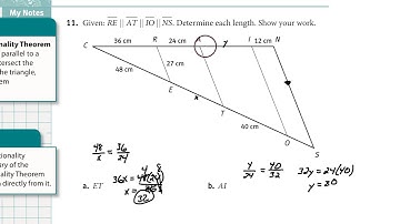 18-3 Triangle Proportionality Theorem