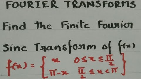 Finite Fourier sine Transforms-Most Important Problem 