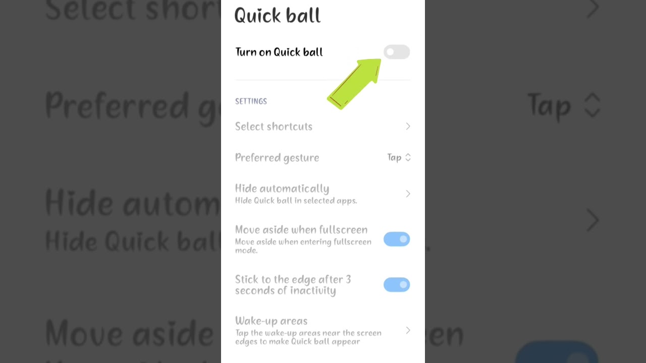 How to Quick Ball setting in Redmi nore 10s