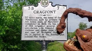 Carlos FEESH TN Historic Marker sign #44 3B7 Cragfont