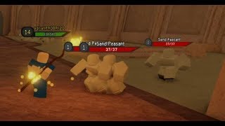 When its your first time playing roblox Dungeon Quest with OP player