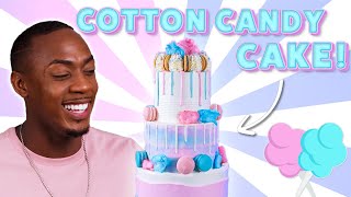 Making a Cotton Candy Cake: Step-By-Step Tutorial