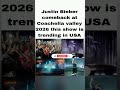 Justin Bieber comeback at Coachella valley 2026 this show is trending in USA #shorts